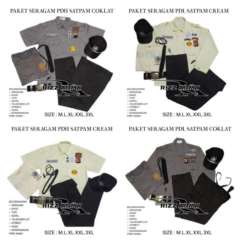 Seragam Security Pdh Terbaru Lengkap 2024