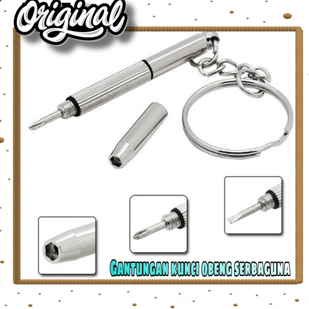 AOB_gantungan obeng jam tangan kacamata serbaguna obeng kecil serbaguna obeng reparasi kacamata jam 