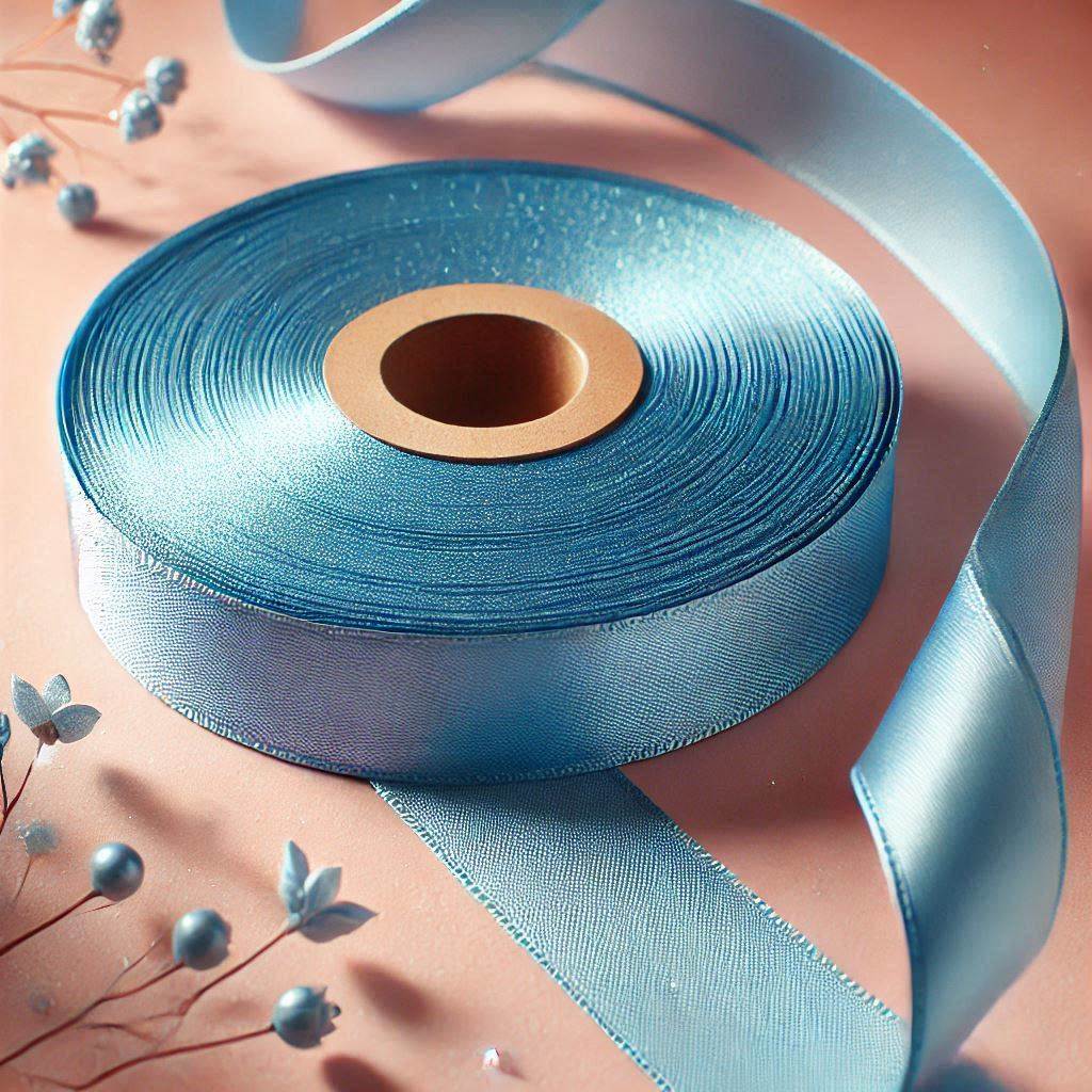 

Pita cantik Biru 3cm | Pembunkus kado estetik