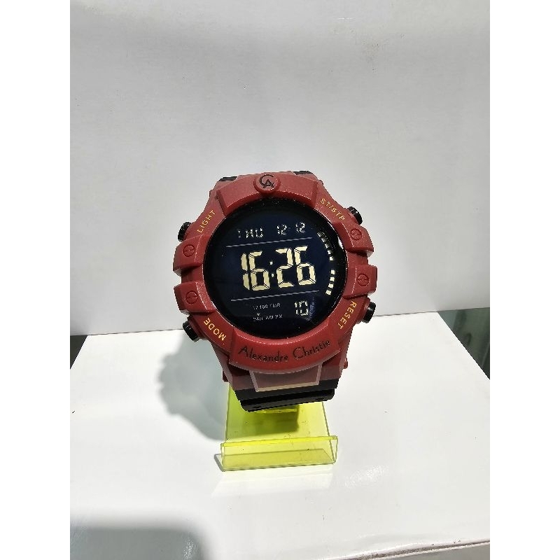 jam tangan pria digital ALEXANDRE CHRISTIE 9388 MHRIPREBA