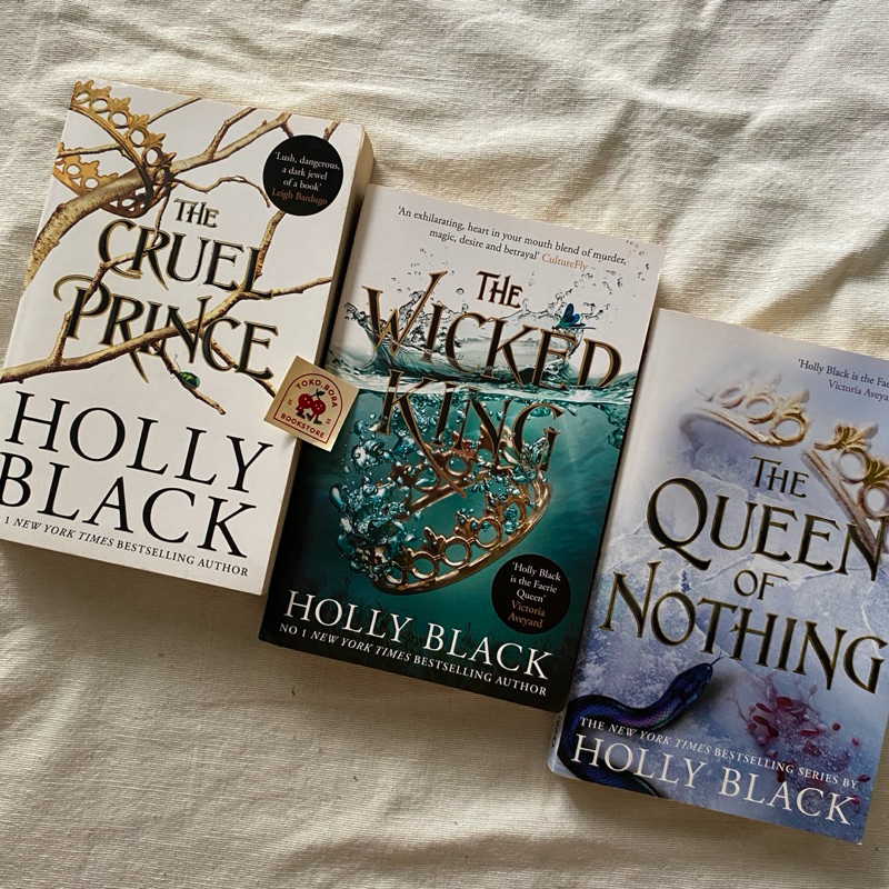 Buku Novel Import The Folk of the Air trilogy Cruel Prince Wicked King Queen of Nothing - Holly Blac