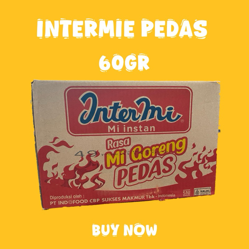 

MIE INSTAN INTERMIE PEDAS 1DUS 40pcs berat60gr