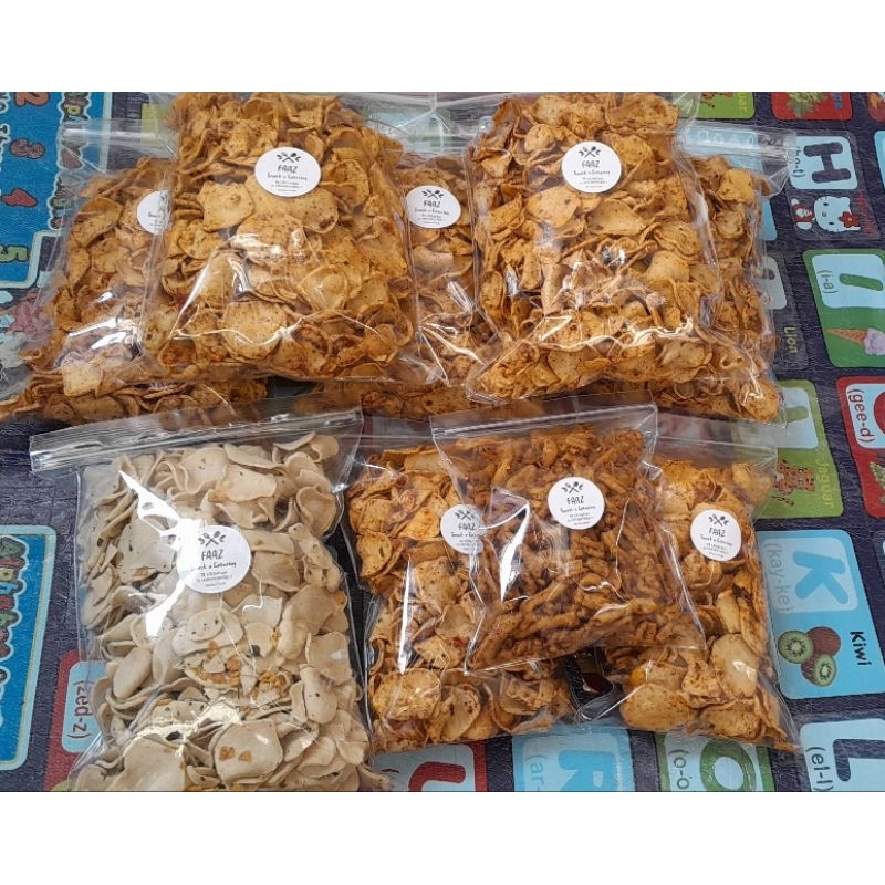 

250 GR Basreng PIPIH / LEBAR SUPER KRIUKK !! Original pedas daun jeruk Home made