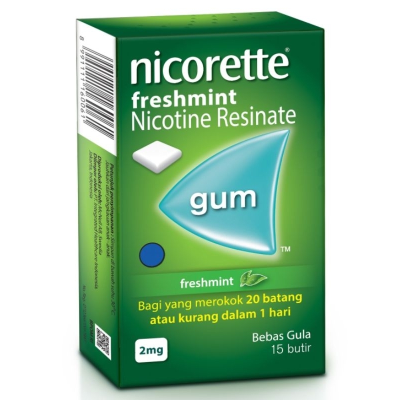 

PROMO !!! Nicorette Freshmint Chewing Gum // Permen Karet Nicorette Untuk Berhenti Merokok