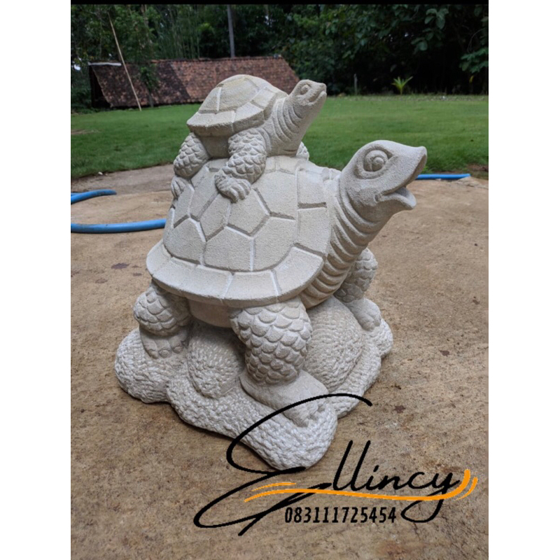 PATUNG KURA-KURA PATUNG BATU ALAM PUTIH
