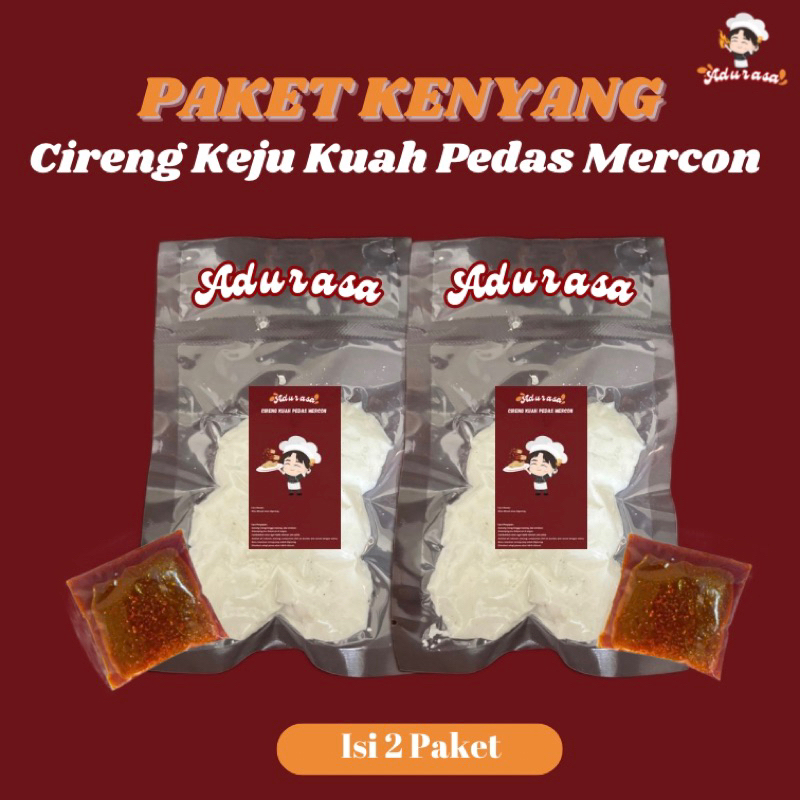 

Adurasa Paket Kenyang Cireng Keju Kuah Pedas Mercon Isi 2