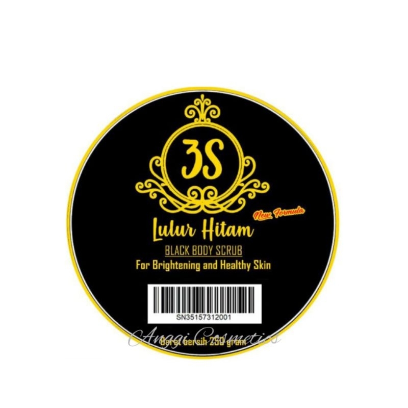 3S Lulur Hitam Black Body Scrub - 250gr