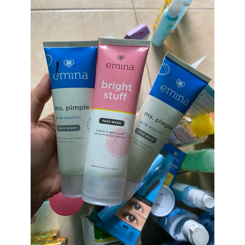 EMINA FACE WASH PIMPLE BIRU