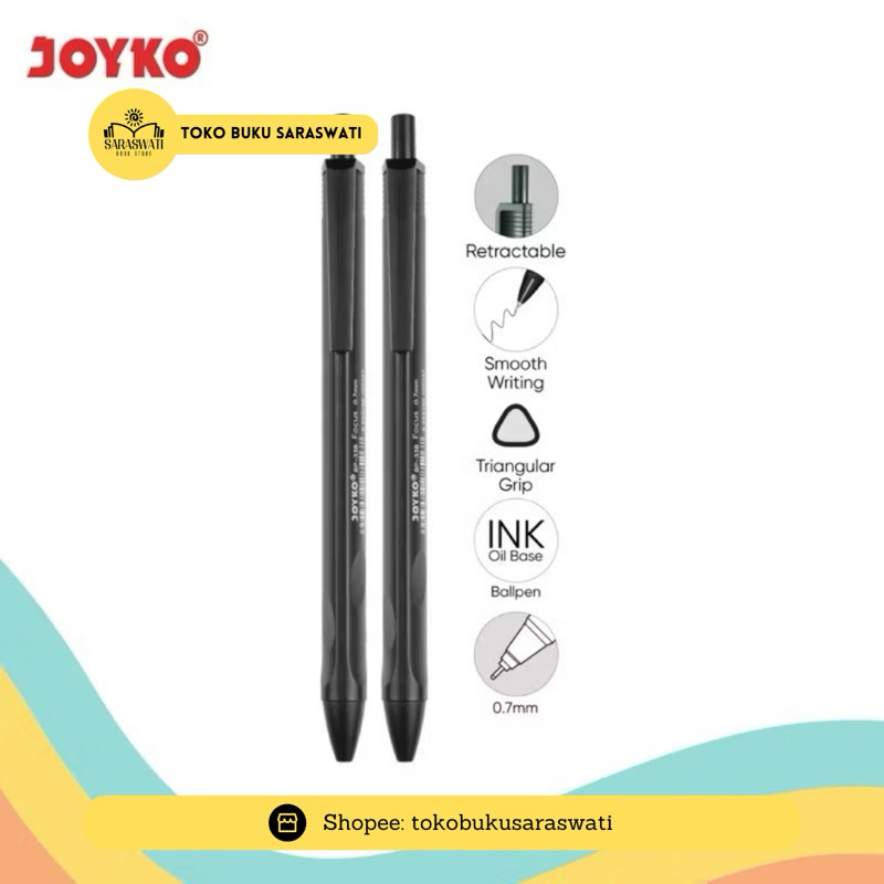 

Pulpen Joyko Vocus BP-338 - 0.7 MM Satuan/Eceran