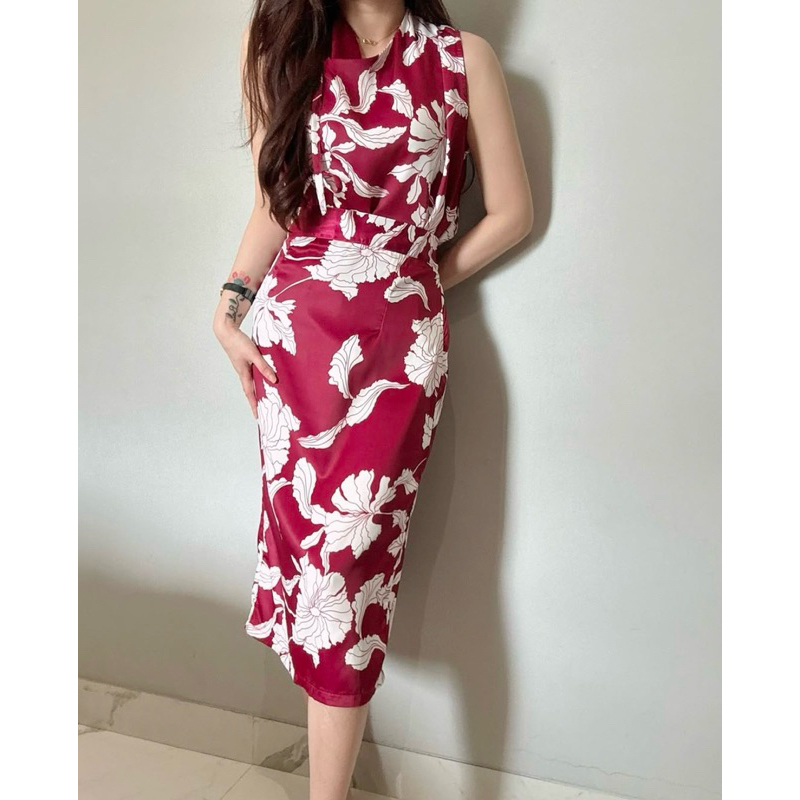 Kode 4396 Ndudshop Chany set / Setelan Wanita Setelan Imlek  Wanita Setelan Silk Wanita