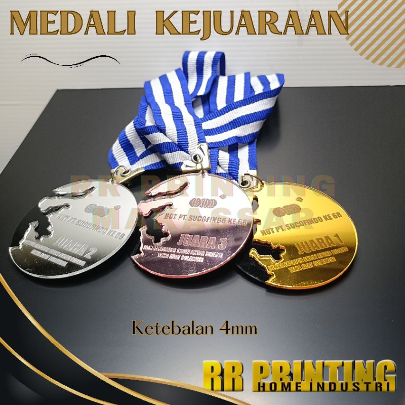 Medali Kejuaraan / Medali Akrilik / Medali Akrilik Custom