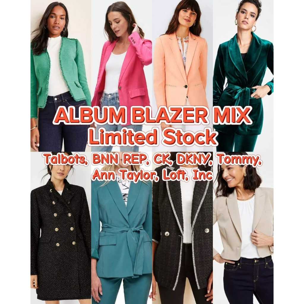 PART 1 (WEB 2-3JT) BLAZER LIMITED (BnnRep / Esprit / Ann Taylor / C*K / DKNY / TOMMY / CHARTER CLUB