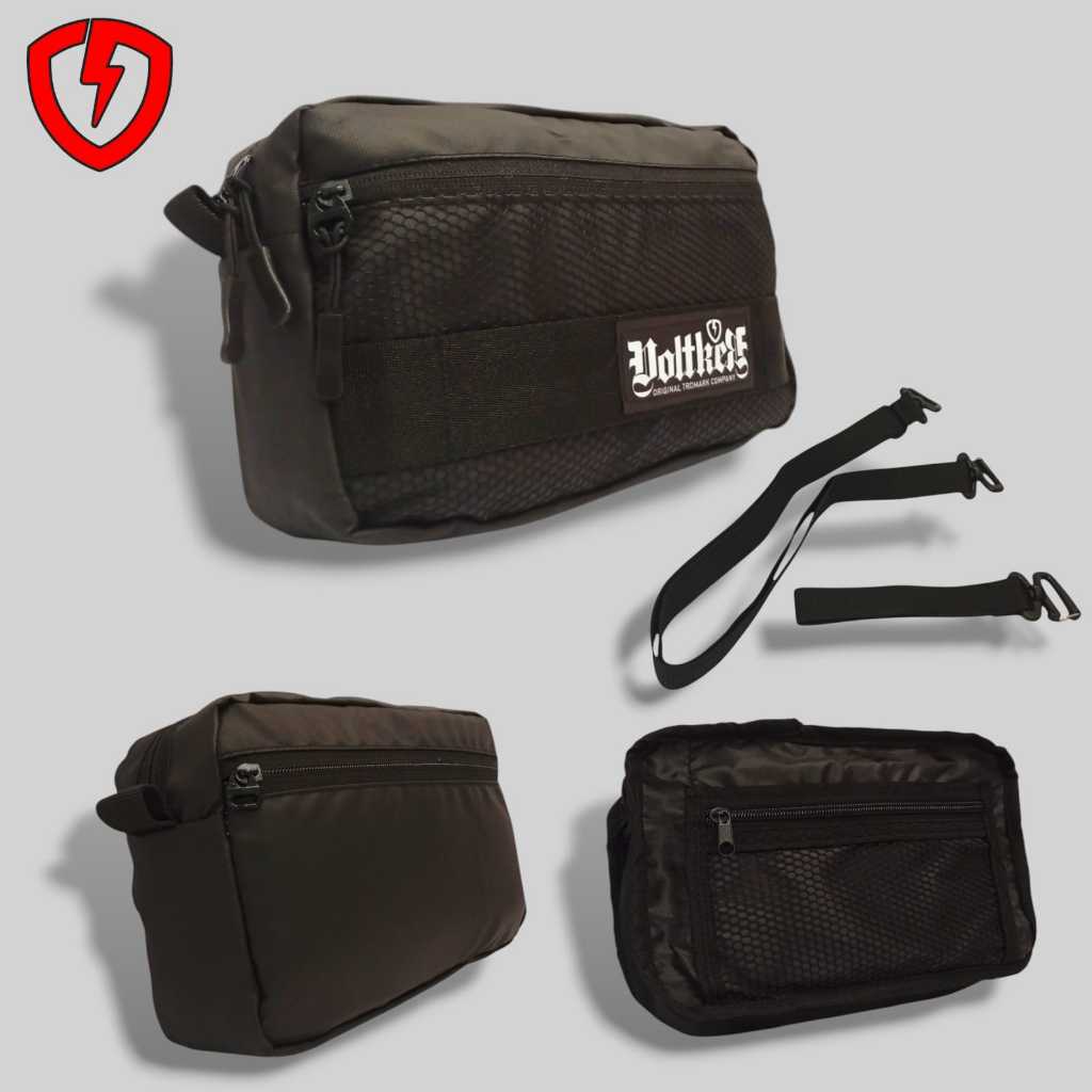 Handbag/pouch/tas selempang/tas tangan unisex/bahan bimo waterproof/voltker v2 elegant/bisa cod