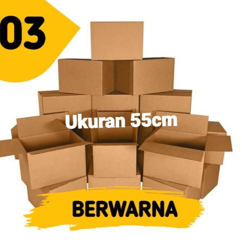 

kardus bungkus paket ukuran 55cm