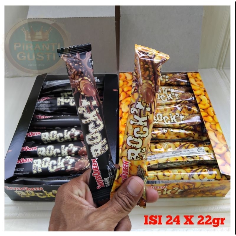 

Silverqueen rocker wafer roll coklat 1 dus isi ( 24pcs x 22g )