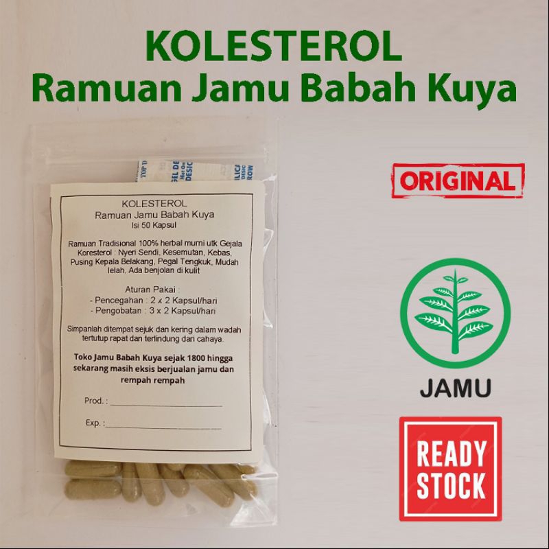Kolesterol Ramuan Toko Jamu Babah Kuya