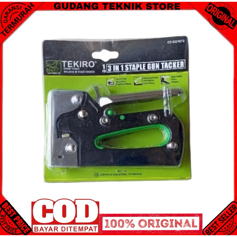

TEKIRO STAPLES GUN 3 IN 1 / STAPLES TEMBAK 6-14MM