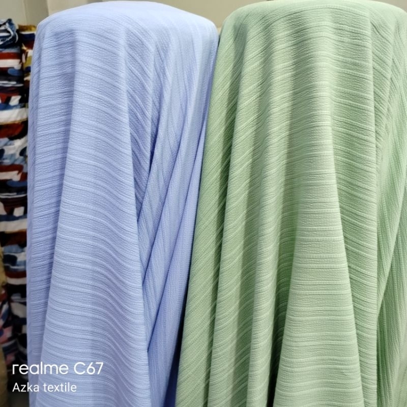 bahan kain doby yovella embos (harga 0'5mtr/,50cm)