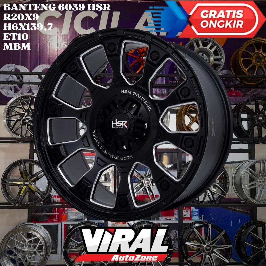 Velg Mobil Ring 20 HSR BANTENG R20 UNTUK TRAILBLAZER EVEREST PAJERO FORTUNER
