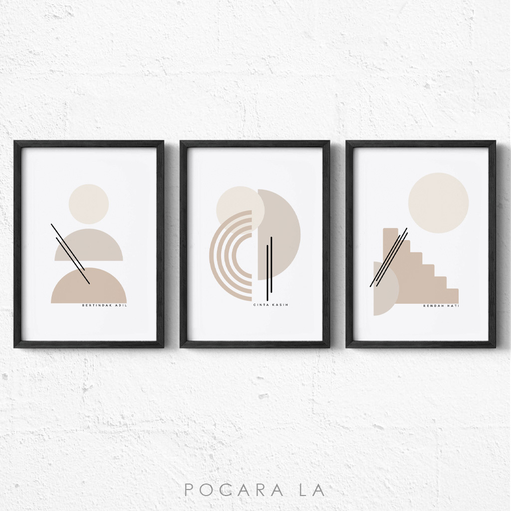 Hiasan Dinding Bingkai Poster Minimalis Dekorasi Motivasi Kristen 117