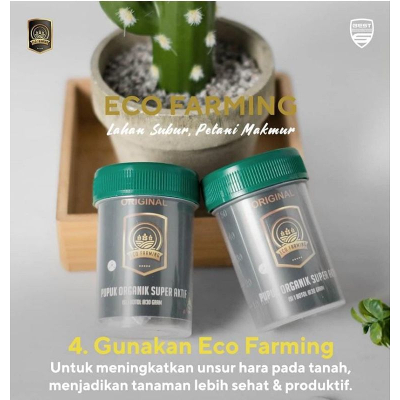 Pupuk Organik super Aktif EcoFarming 30gr 2box | Eco Farming Super Aktif membantu Menyuburkan tanama