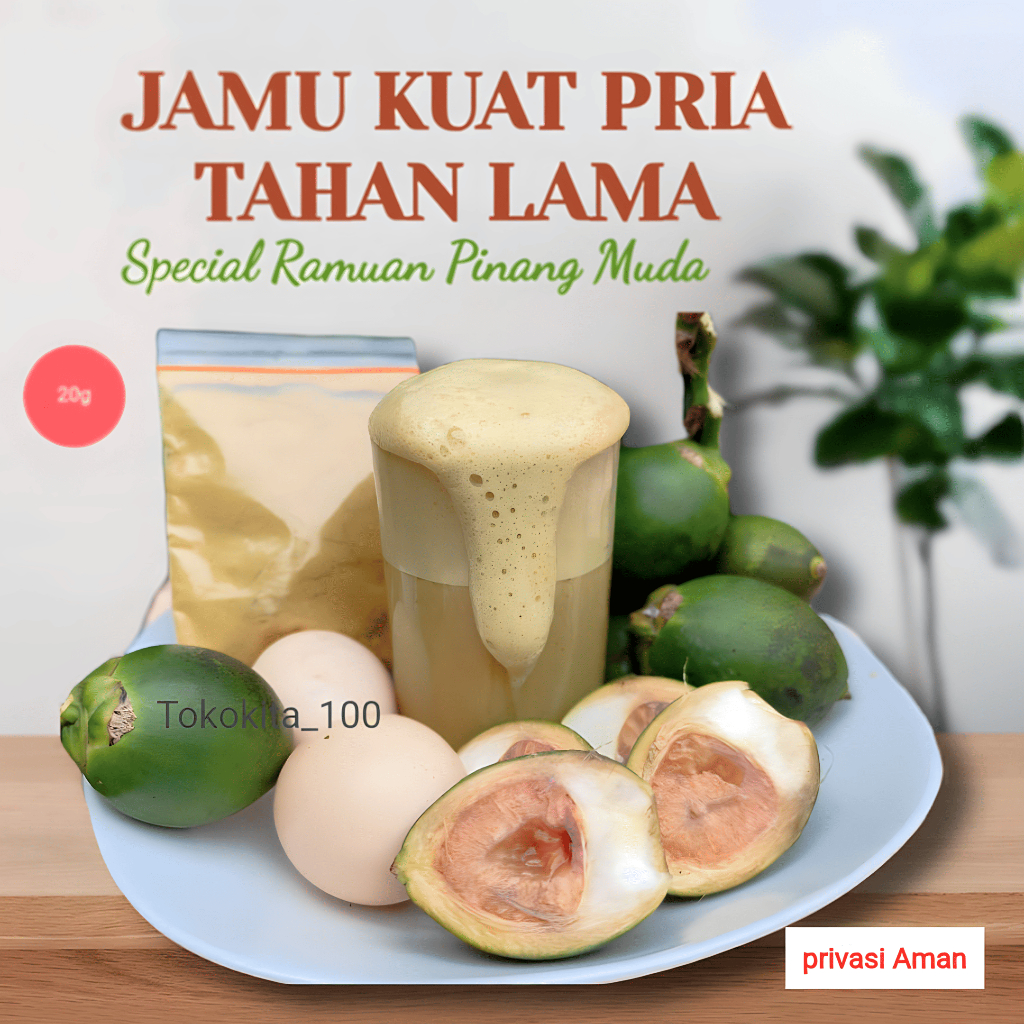 Jamu Kuat Tahan Lama Pria Perkasa Alami 1 Sachet Ramuan Pinang Muda