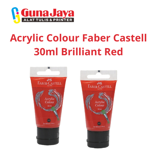 

Acrylic Colour Faber Castell 30ml Brilliant Red
