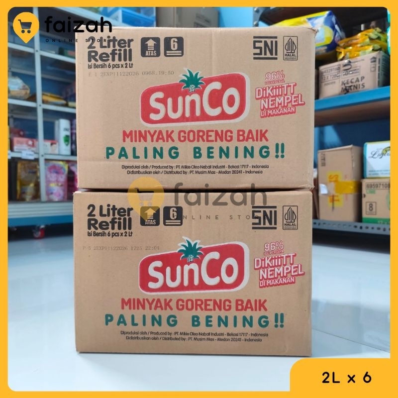 

MINYAK GORENG SUNCO 2L 1 DUS 6 POUCH