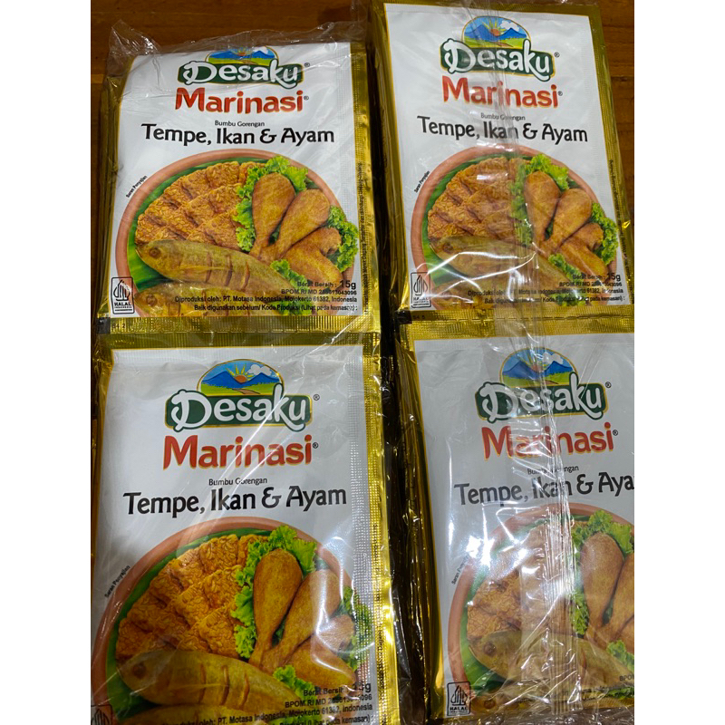 

Desaku marinasi bumbu gorengan 12 sachet ( 1 renceng )