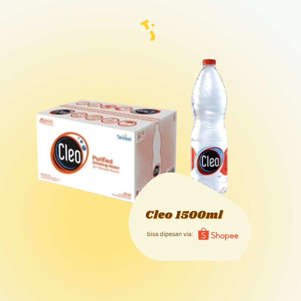 

TJ Plastik Cleo Pure Water 1500ml Kardus isi 12 botol