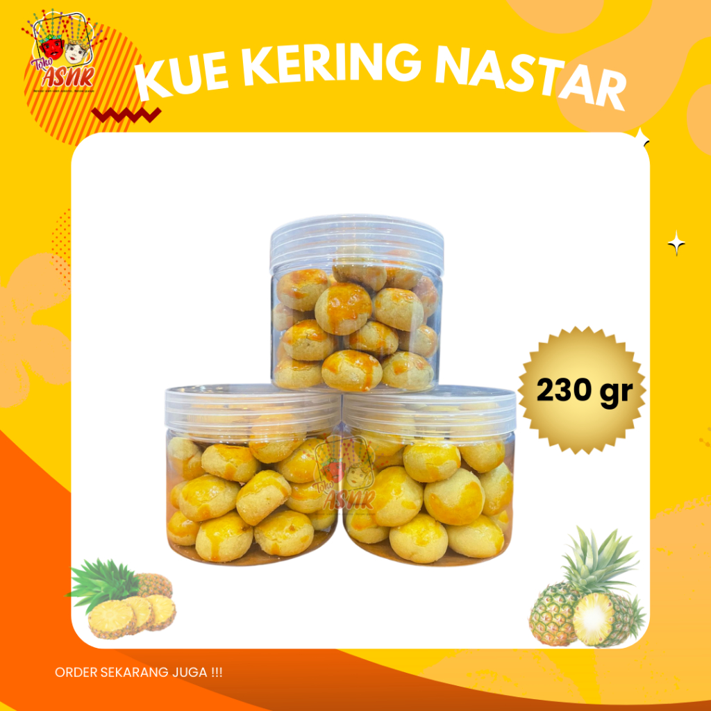 

Kue Kering Nastar 230gr | Nastar Cookies 100% asli nanas