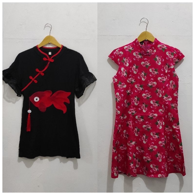 dress Shanghai wanita.dress imlek