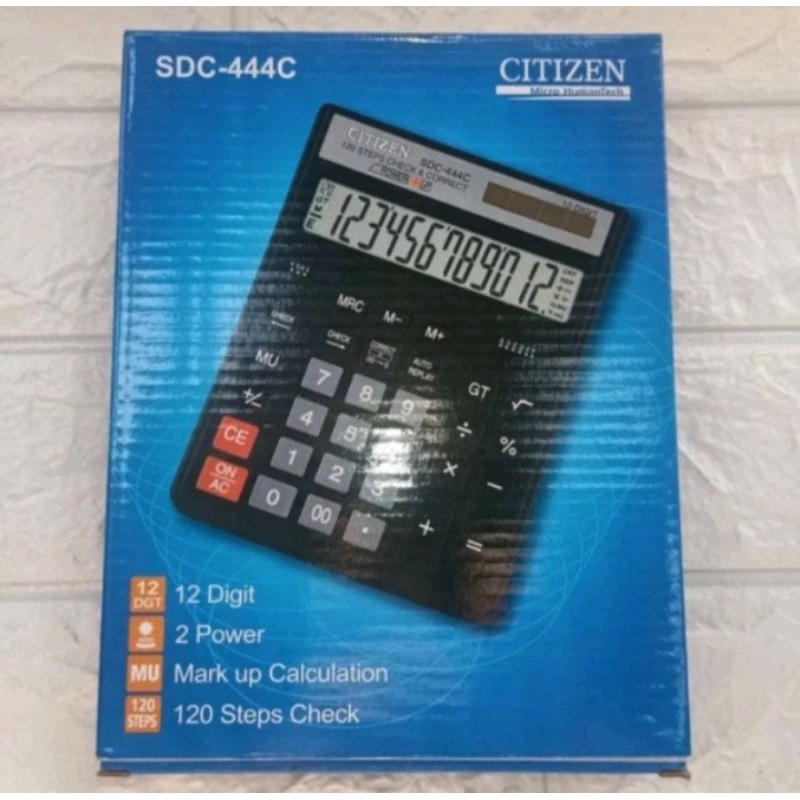 

CALCULATOR CITIZEN SDC 444C KALKULATOR CITIZEN 12 Digit