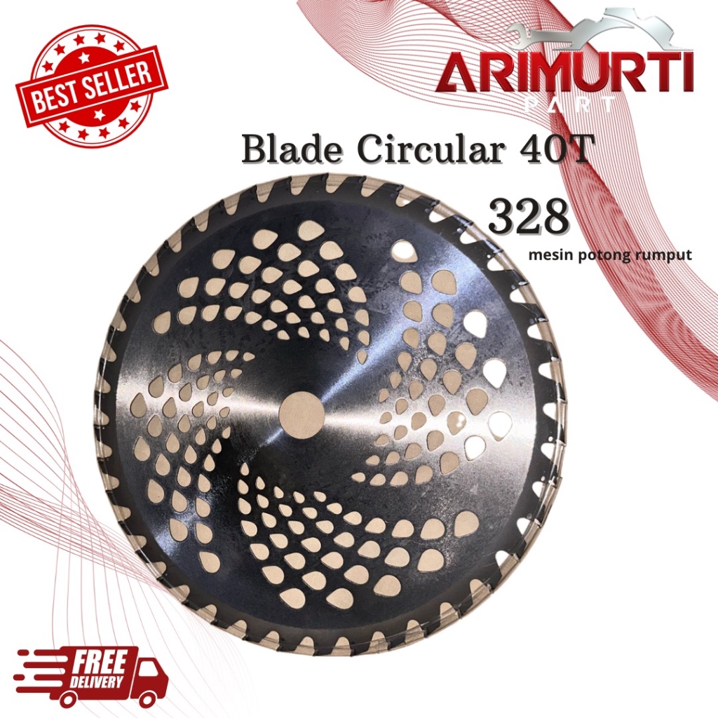 ￼Pisau mesin potong Rumput Bulat 40T | Pisau Bulat | Pisau Potong Rumput