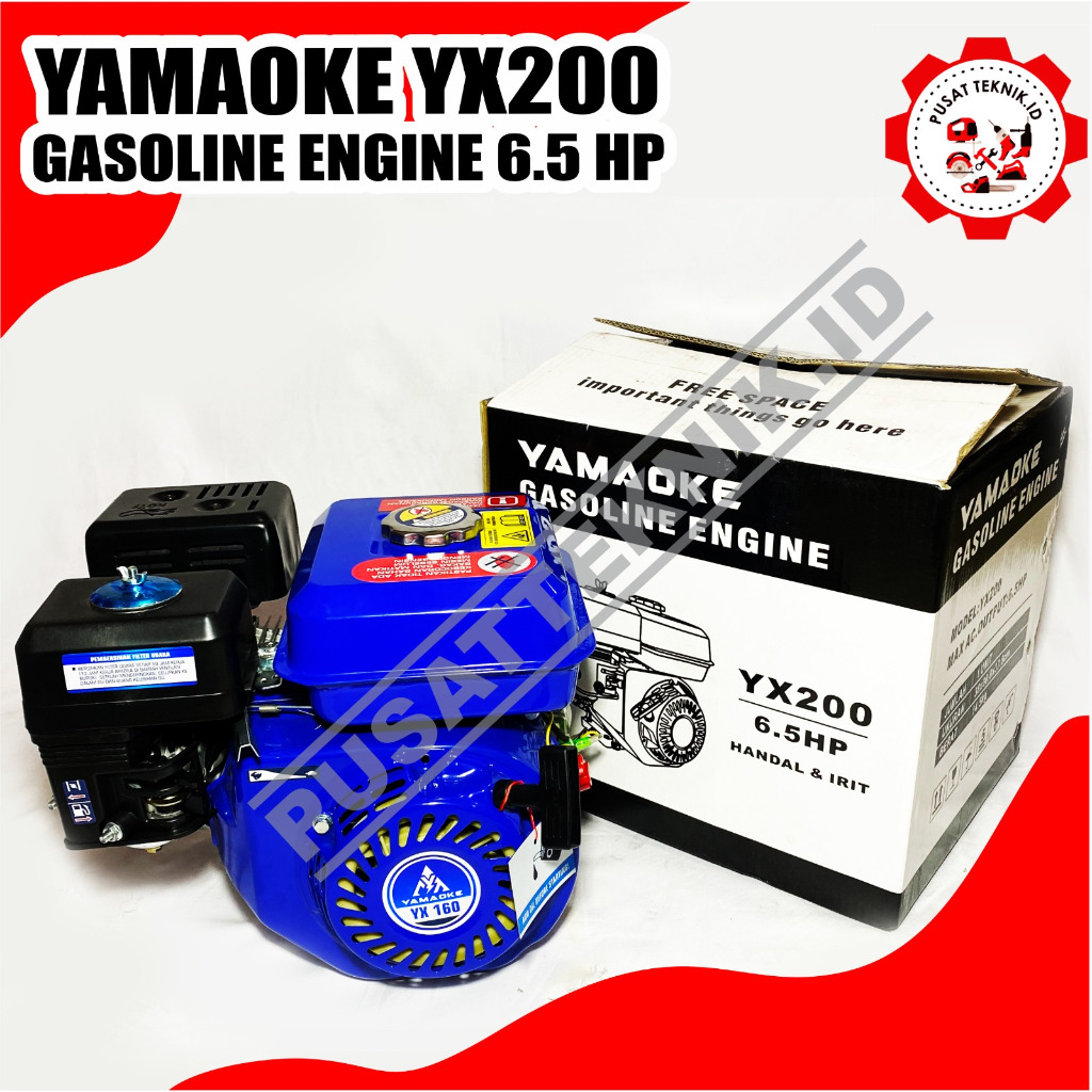 YAMAOKE YX200 6.5HP MESIN PENGGERAK BENSIN  ENGINE YAMAOKE YX 200 6,5 HP / 6,5PK