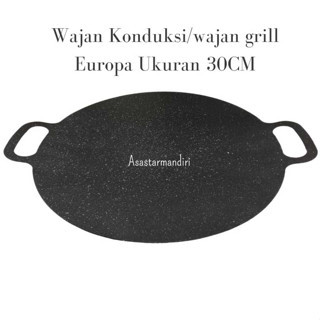 Wajan Konduksi GSF Europa/Wajan Panggangan/Wajan Grill Pan Korea anti lengket/Wajan Grill Pan BBQ