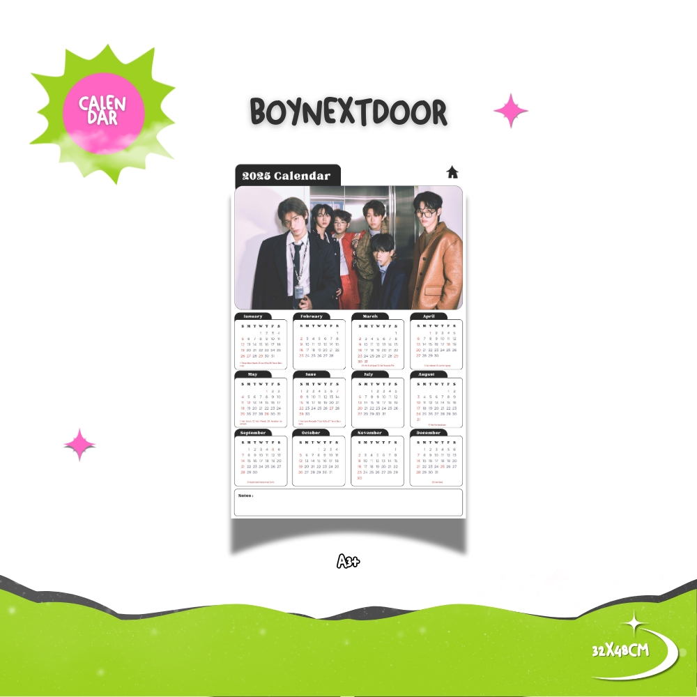 

2025 KALENDER BOY NEXT DOOR KPOP + LAMINASI 2SISI GLOSSY IDOL BIAS KOREA MURAH UNOFFICIAL ONEDOOR SANGYEON JACOB YOUNGHOON HYUNJAE JUYEON KEVIN NEW Q HAKNYEON SUNWOO ERIC READY STOCK !