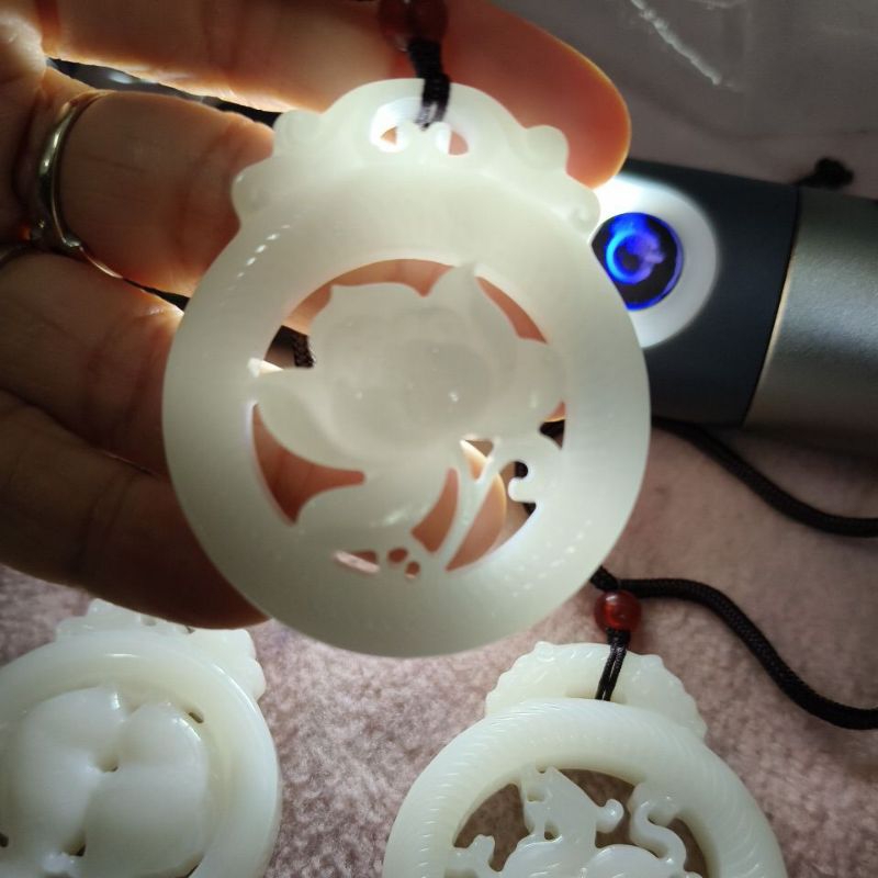 liontin kulit kerang asli putih polos tembus