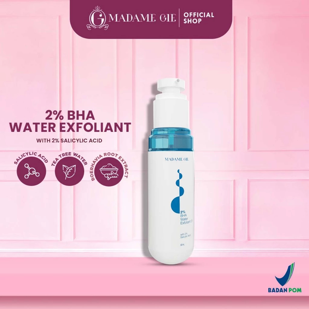 1Pc Madame Gie 2% BHA Water Exfoliant 60ml - Skincare Pembersih Wajah @MJ