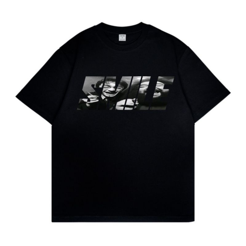 CELCIUS KAOS HITAM SMILE KAOS DISTRO UNISEX