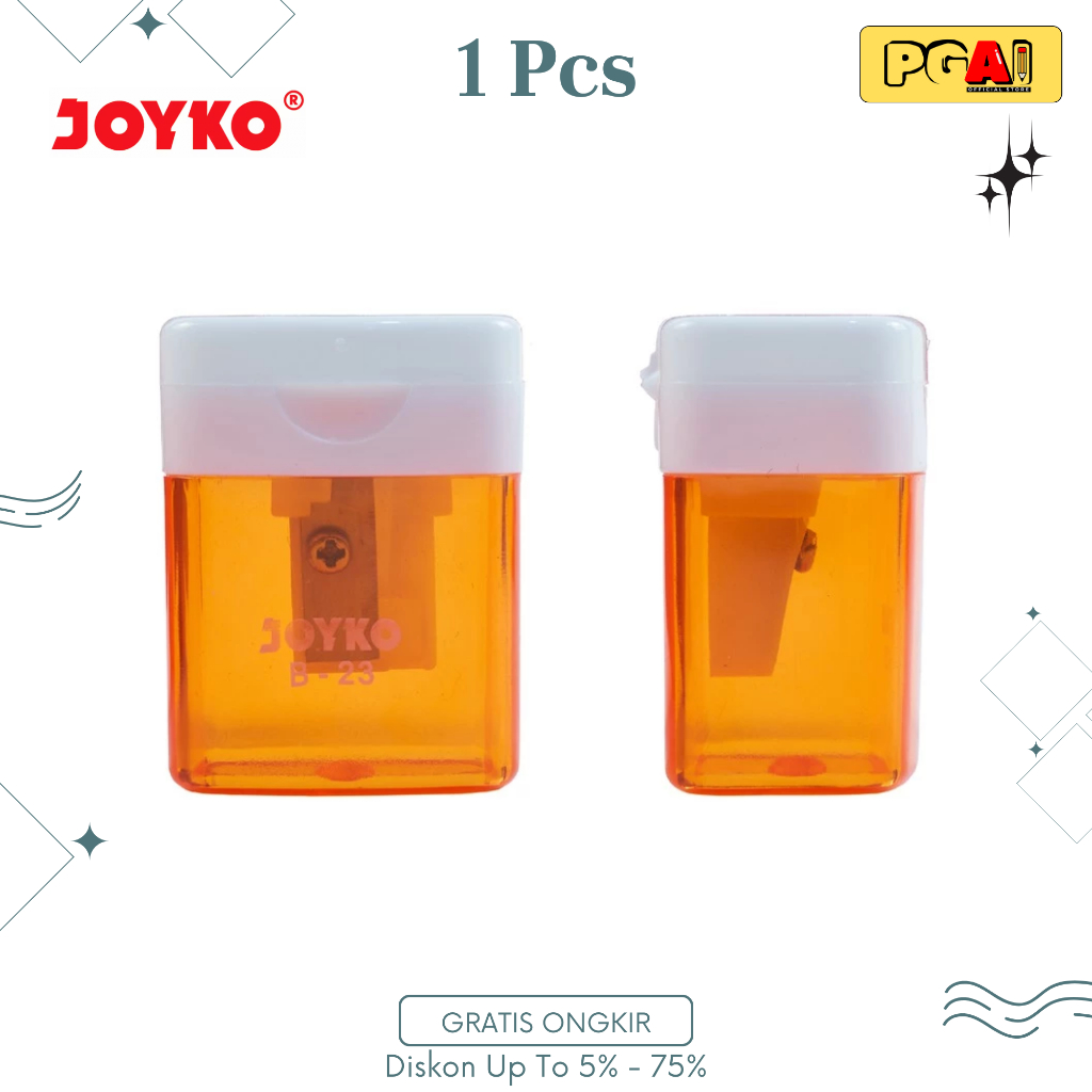 

(PGAI) RAUTAN SHARPENER SERUTAN PENSIL JOYKO B-23 1 PCS ( ALAT TULIS PERLENGKAPAN KANTOR SERUTAN )