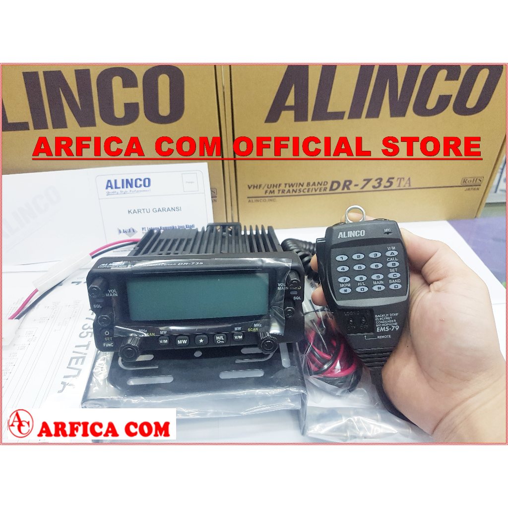 RADIO RIG ALINCO DR735 DUALBAND - RIG DUALBAND ALINCO DR-735 ORI RESMI