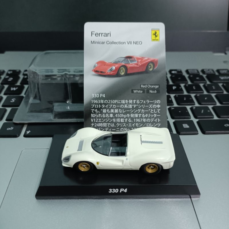 Diecast Kyosho 1/64 Ferrari Collection VII Neo Ferrari 330 P4 White 1963