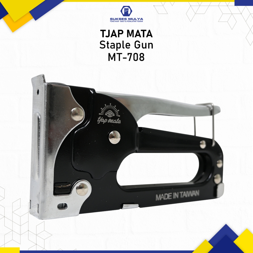 

MT-708 Staples Tembak Gun Tacker Stapler Setaples Seteples Straples Cap Mata