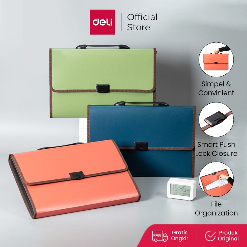 

Deli Expanding File FC 13P anti air dengan smart push lock untuk keamanan file EB40602