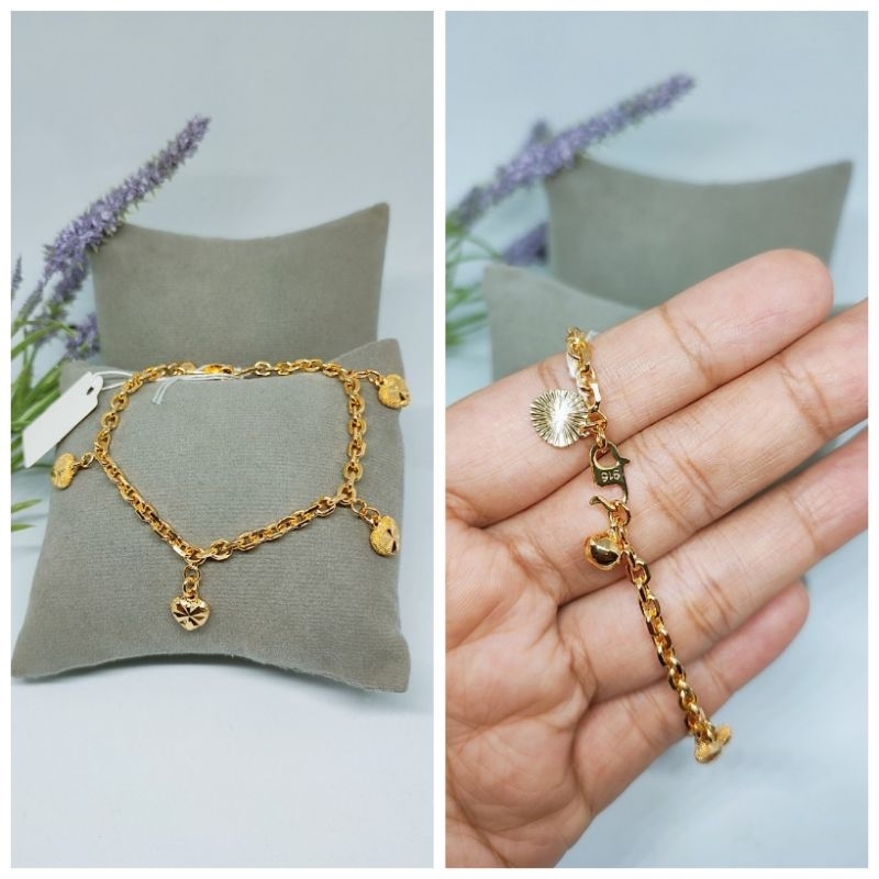 Gelang rantai love bangkok. mirip emas asli kaitan S