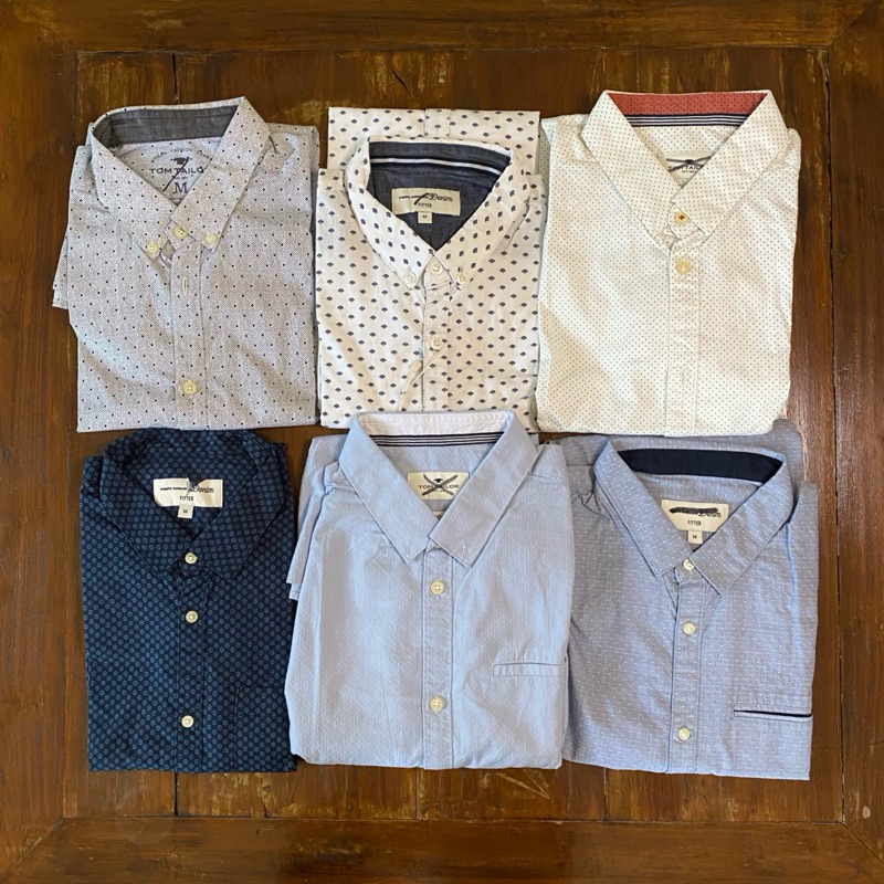 Kemeja Lengan Panjang Pria TOM TAILOR Size M Original