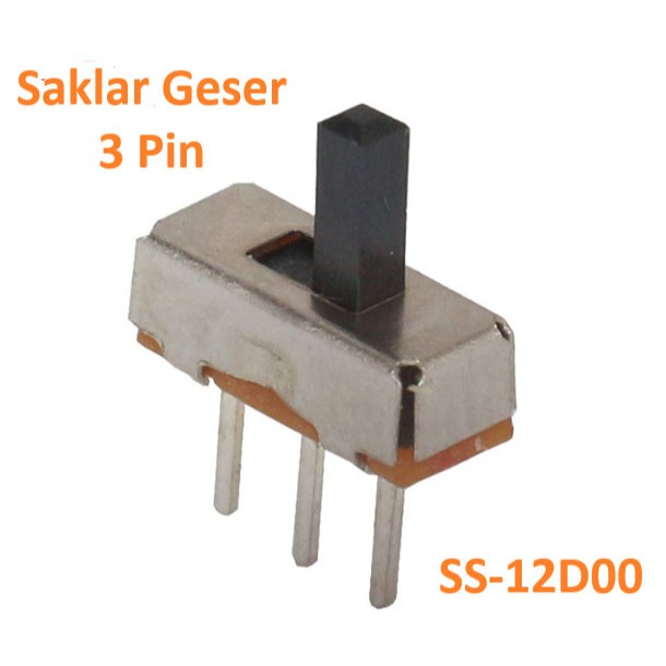 Saklar Geser slide Mini Toggle Switch Slide SS-12D00 SS12D00 SPDT 3P 3pin ON OFF 1P2T