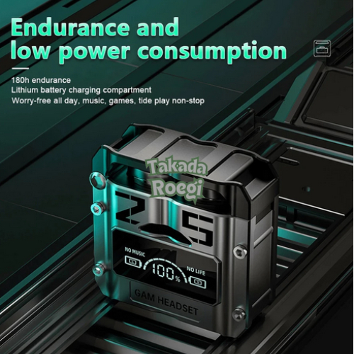 Heatset Headset Hetset Gaming Bluetooth Wireless Full Bass Stereo Set Powerbank Portabel