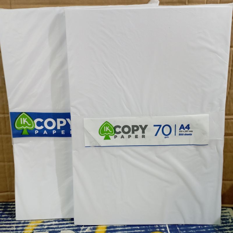 

HVS IK COPY PAPER A4 70gsm ( 100 lembar ) / pack